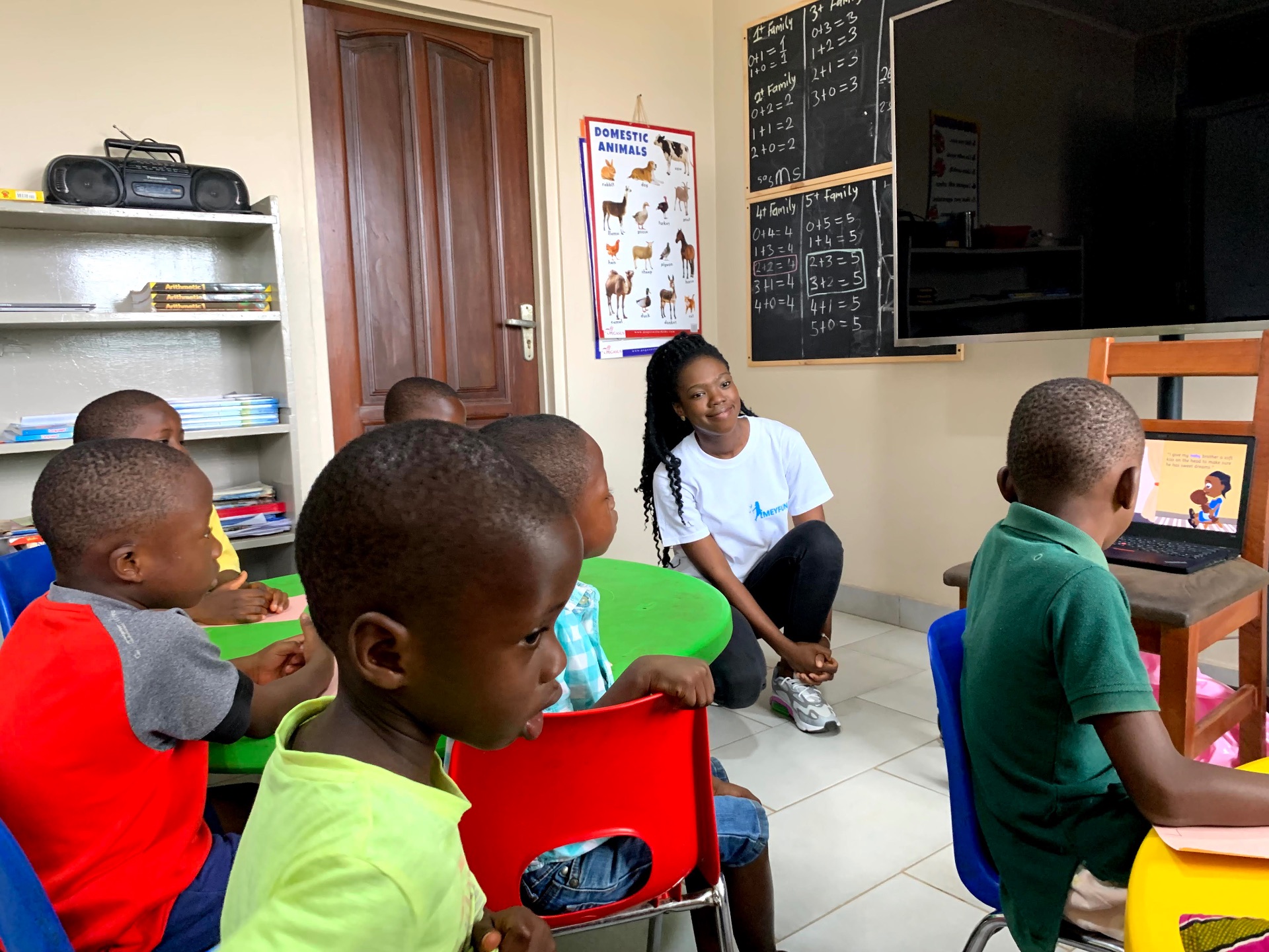 Children in a MEYFUND classroom